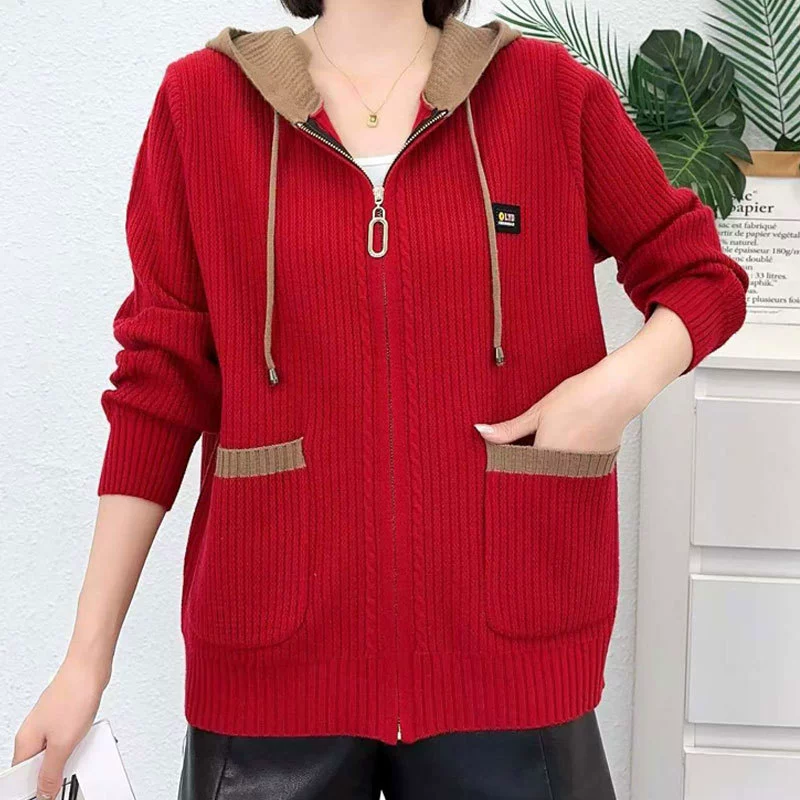 Короткий свитер куртка женская осень-зима 2025 весна новый трикотажный кардиган куртка