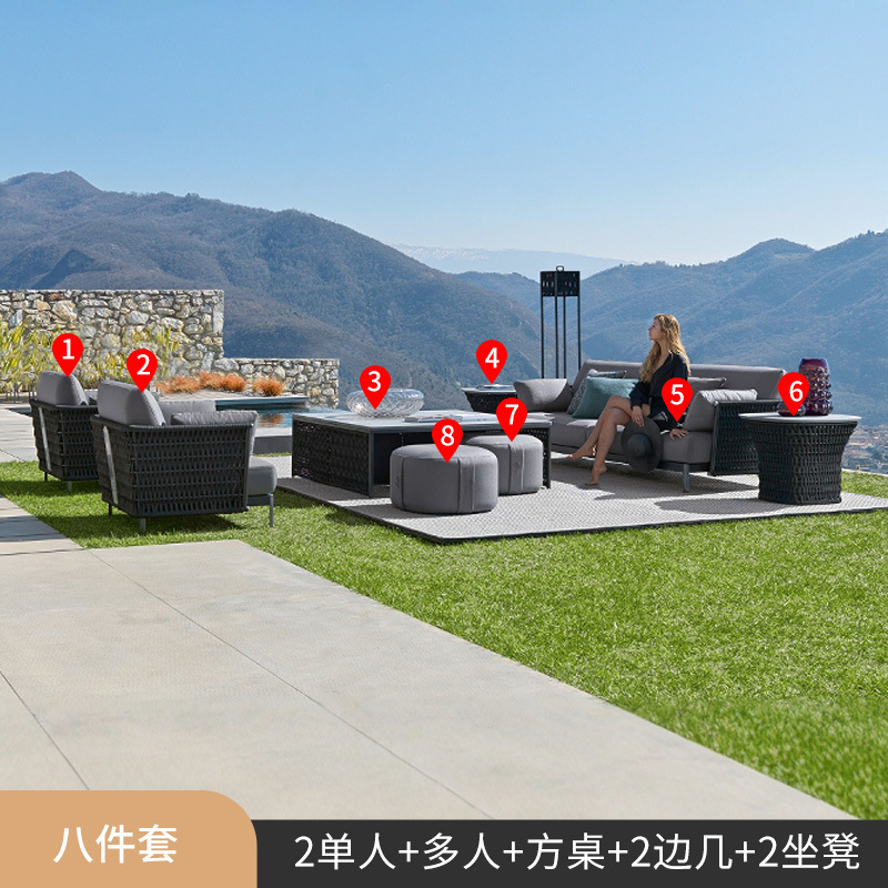 Juego de ocho piezas