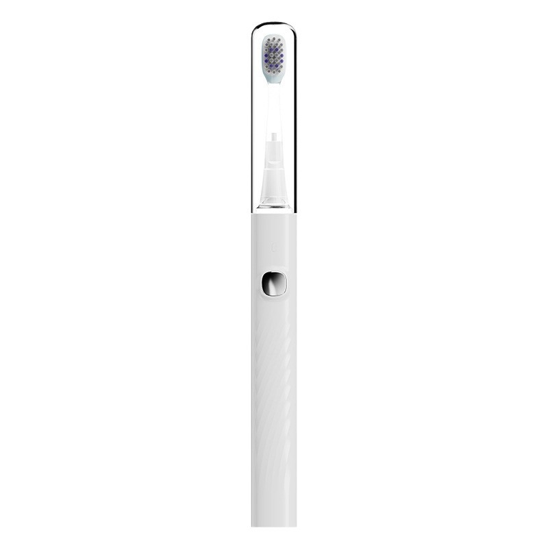 Transfronterizo pequeño cepillo de dientes automático de taladro cuadrado logotipo personalizado conveniente con esterilización compartimento 2025 nuevo cepillo de dientes eléctrico de onda acústica