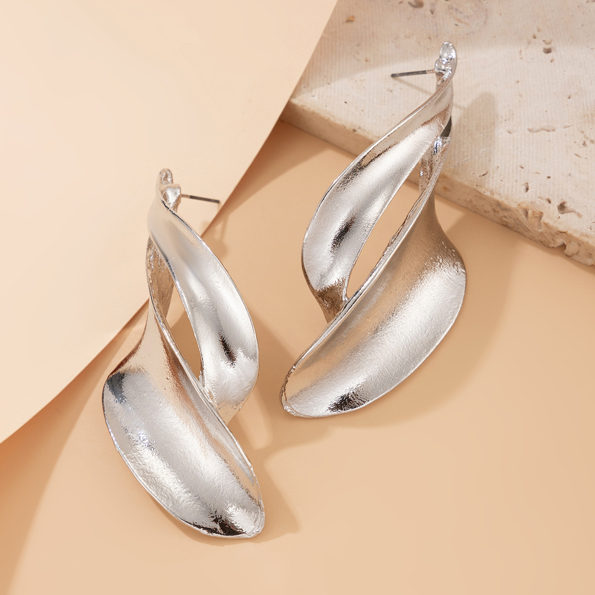 1 Paar  Wind Overdrijving Waterdruppels Legering IJzer Oorknopjes display picture 25