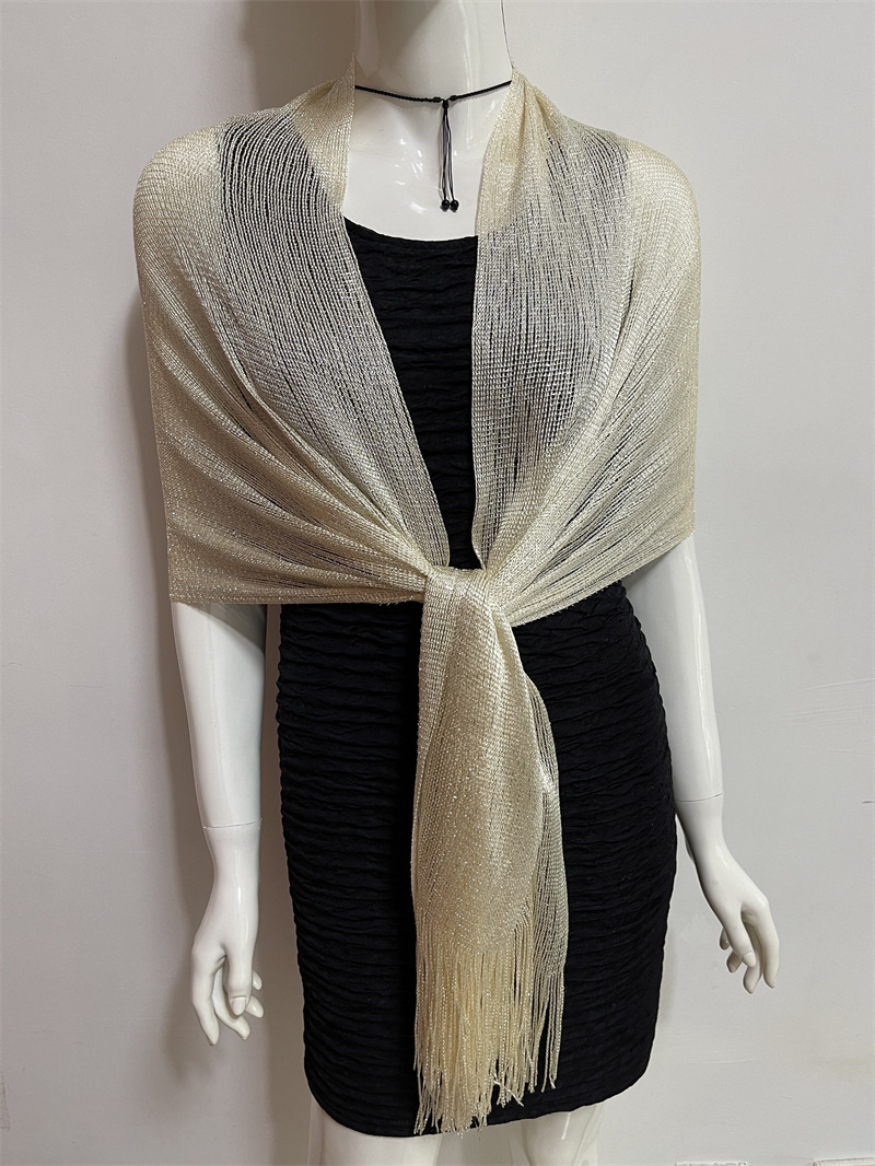 Women's Fashion Solid Color Polyester Tassel Shawls display picture 219