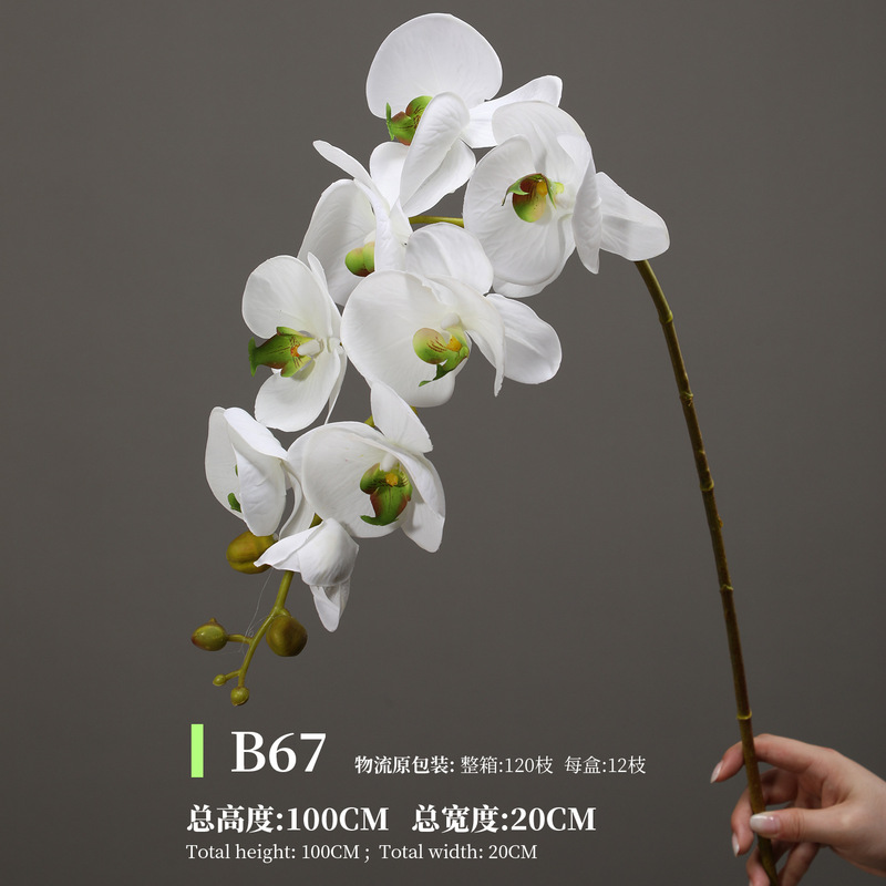 造花感触保湿胡蝶蘭感触大きな蘭の写真撮影の装飾品家の装飾造花卸売|undefined