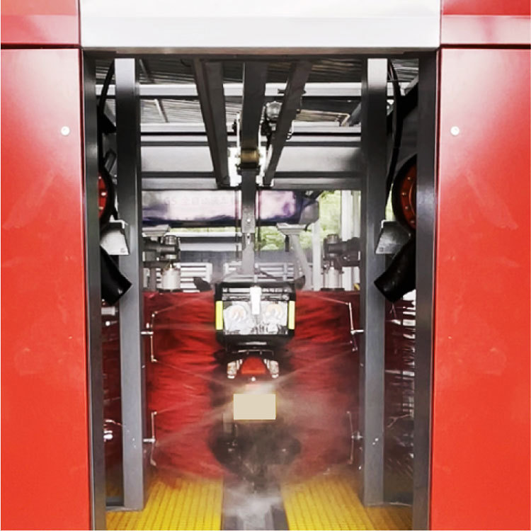 Fully automatic self-service motorcycle washing machine, unattended reciprocating high-pressure washer with brushes