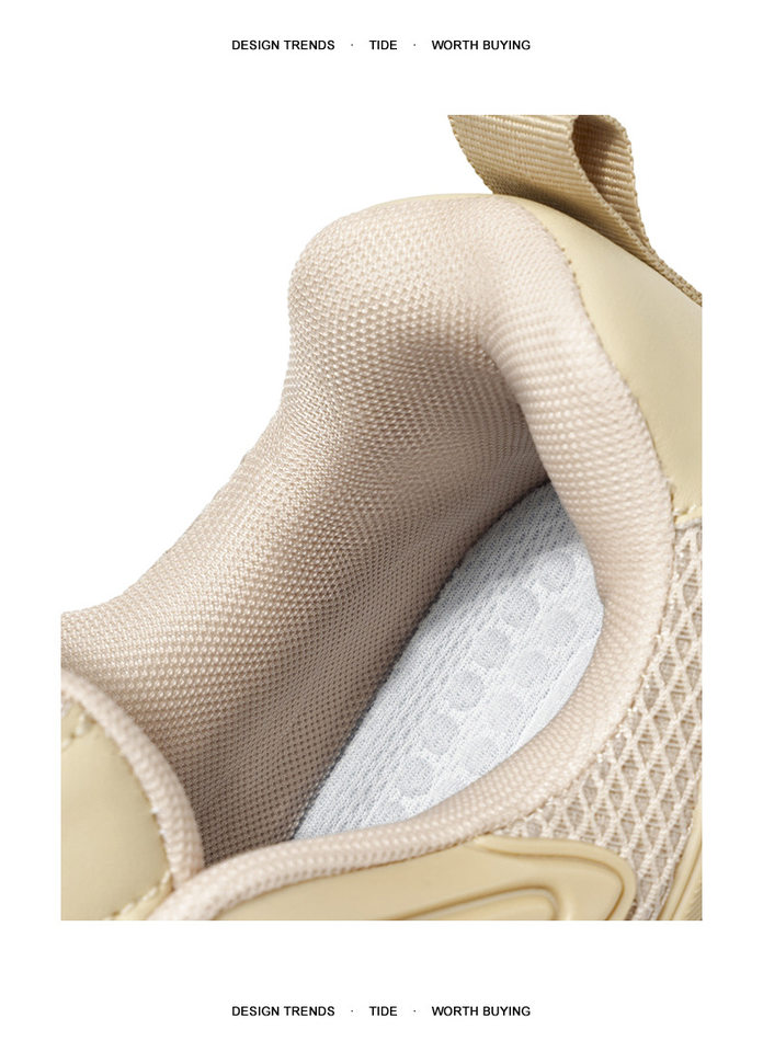 Giày thể thao nam cổ thấp đế bằng, giày chạy bộ giảm chấn đệm khí, giày sneaker dad tăng chiều cao — VZS8099 màu kaki, VZS8099 màu đen chi tiết 7