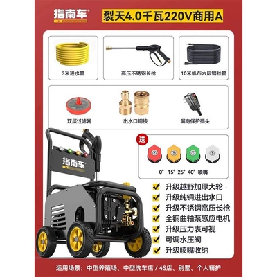 Car washing machine – Pump - 40kw-220v-10m-steel-wire-hose
