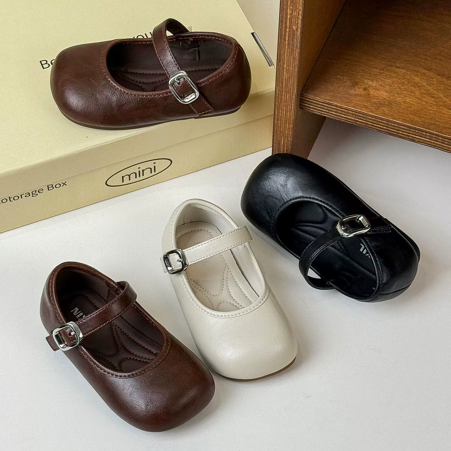 Девушки ретро французская идиллическая весенняя детская обувь детская обувь детская кожаная обувь для девочек обувь принцессы светло-рот детская одиночная обувь