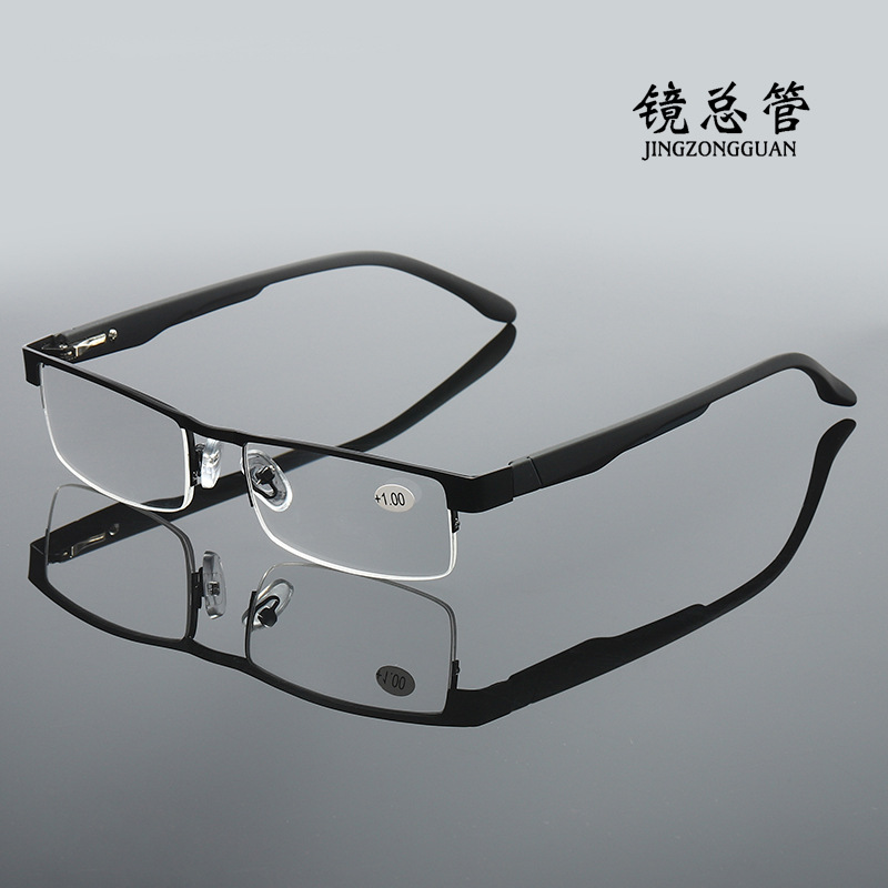 2025 Cross-border New Metal Diaosi Half Frame Spring Legs Men's…