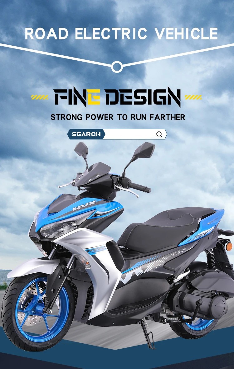 New Year's Best-Selling Nvx Fuel-Powered Motorcycle for Adults, Suitable for Commuting, Two-Wheeled Scooter, Stylish and Cool Street Bike