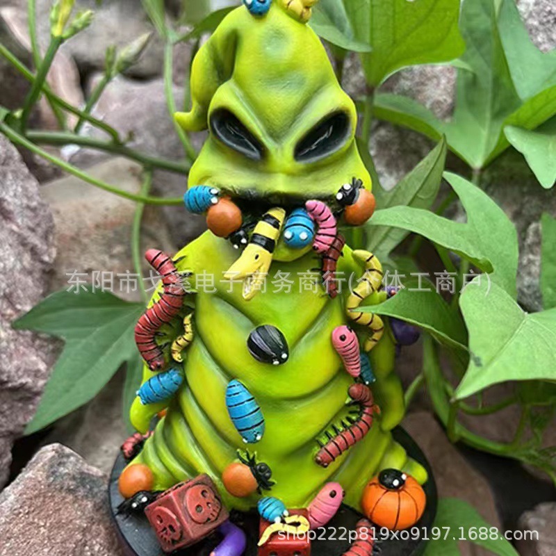 跨境新款惊魂腐体雕像万圣节摆件家居花园园林书房饰品树脂工艺品|undefined