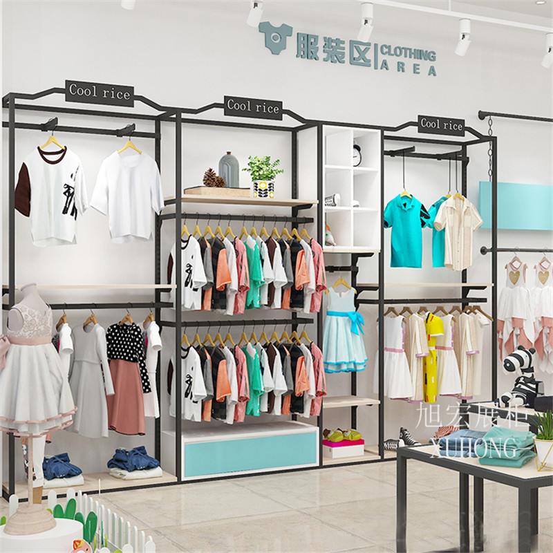 童装店用的货架 房型形儿童服装展示柜母婴店货柜产品展台陈列架