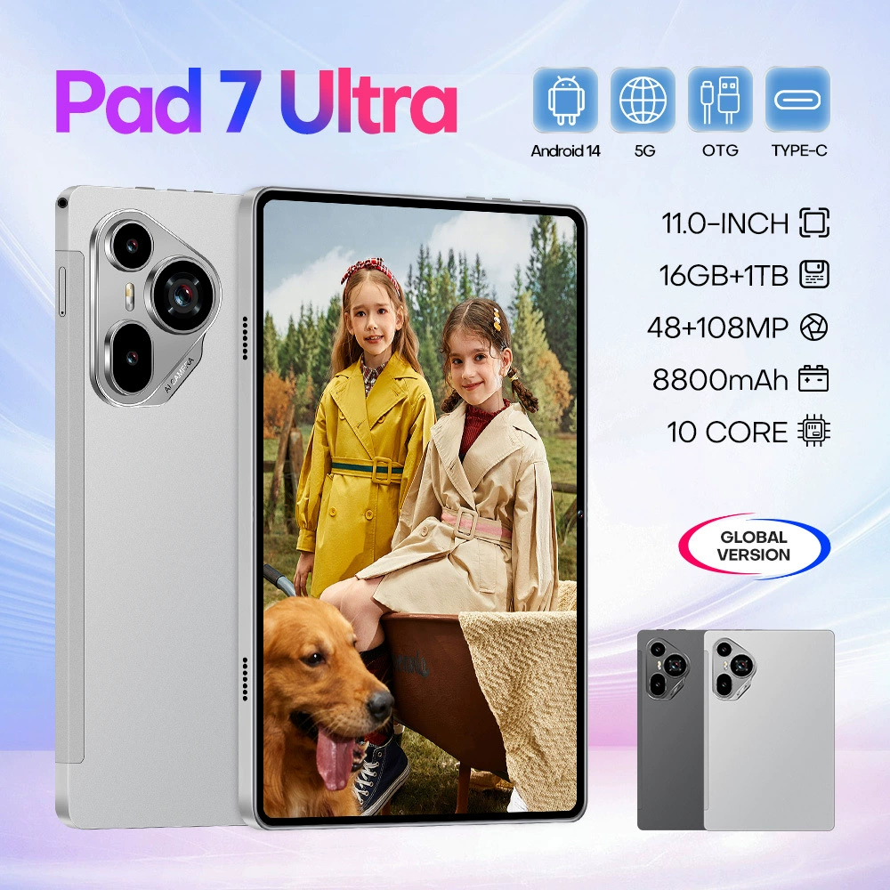 Планшет Pad 7 Ultra, 11 дюймов, 16ГБ+1ТБ, Android 14, 8800 мАч, 10-ядерный