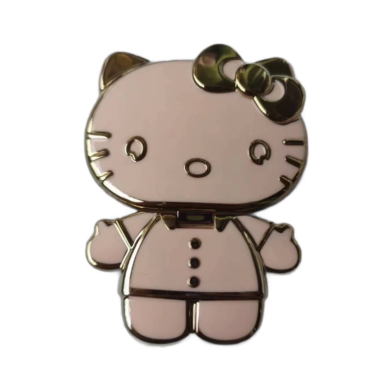 Caso de teléfono móvil universal soporte de succión magnética KT gato maquillaje espejo espalda tipo perezoso soporte conveniente y rápido soporte creativo