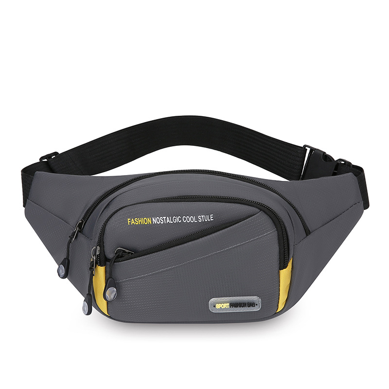 Bolso bandolera multifunción para deportes al aire libre Bolso bandolera bandolera multifacética de gran capacidad para hombres Bolso de pecho de moda engrosado de tela Oxford