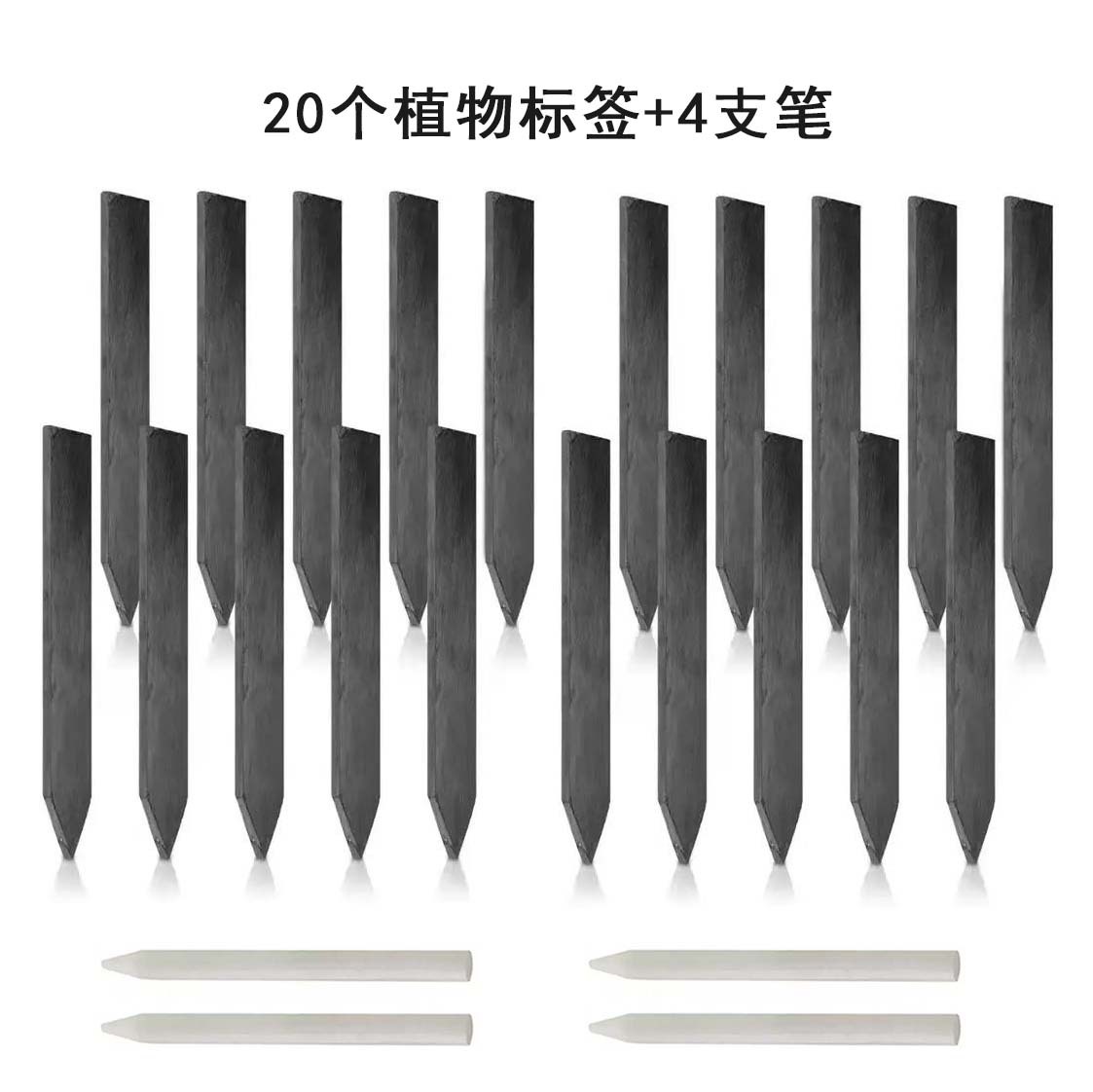 Etiqueta de pizarra natural palo de la planta creativa pizarra jardín flor artesanía listado diseño suministro directo de fábrica