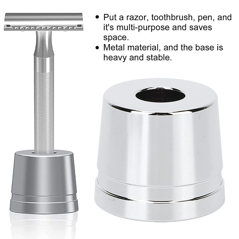 Amazon AliExpress vintage manual razor black base alloy stainless steel manual razor holder