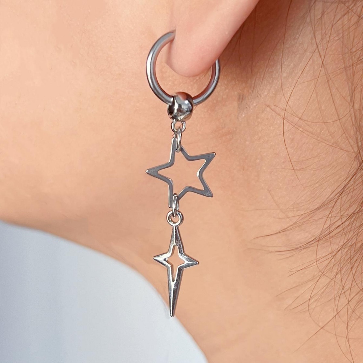 trend fashionable earrings stainless steel