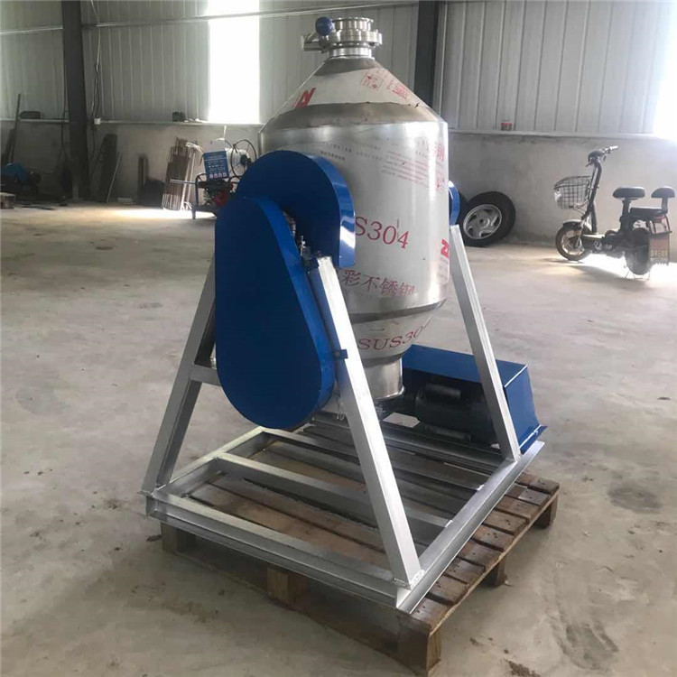 304不锈钢食品不锈钢混料机 干粉碘盐腰鼓式 蝶阀口搅拌混料机
