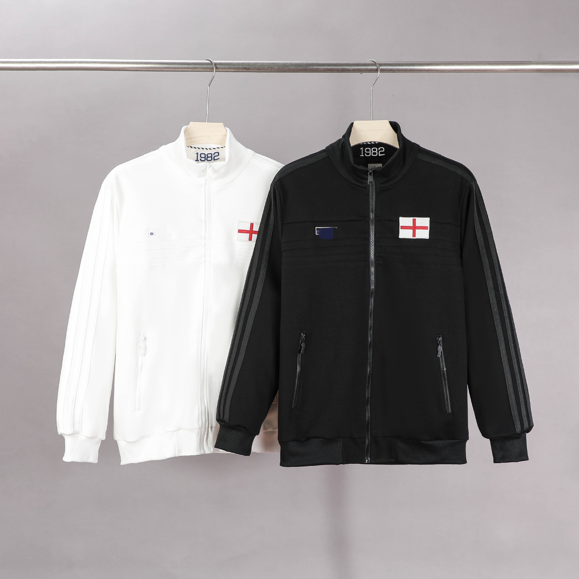 English jacket, spring and autumn white training wear, trendy brand, turn-down collar, embroidered, waist-cinched, vintage wholesale