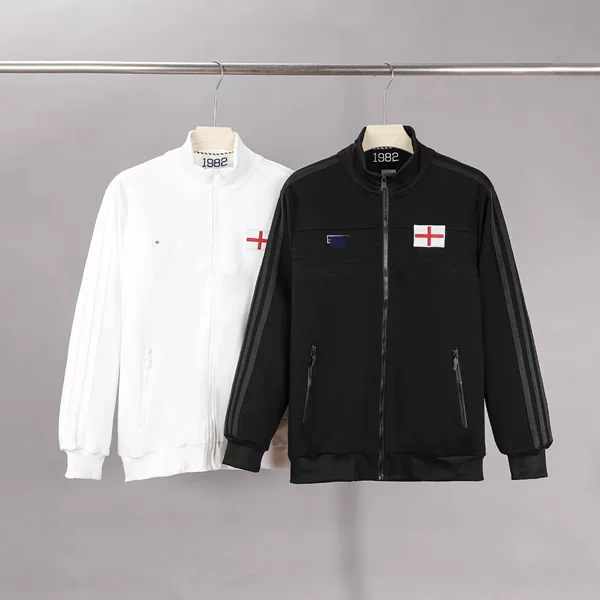 English jacket, spring and autumn white training wear, trendy brand, turn-down collar, embroidered, waist-cinched, vintage wholesale