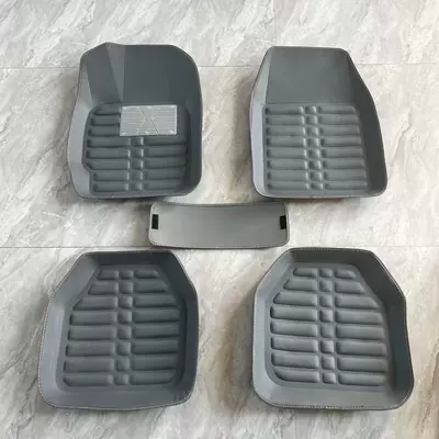 Mats Five-Piece Set, Universal Foot Pad - gray-indentation