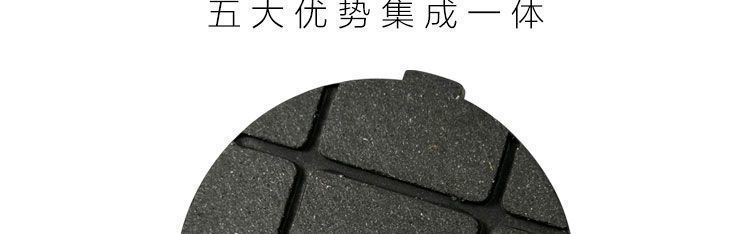 Wear-resistant friction plate slitting machine pneumatic brake original brake pad accessories D-type BS-style round pin brake pad multi-point