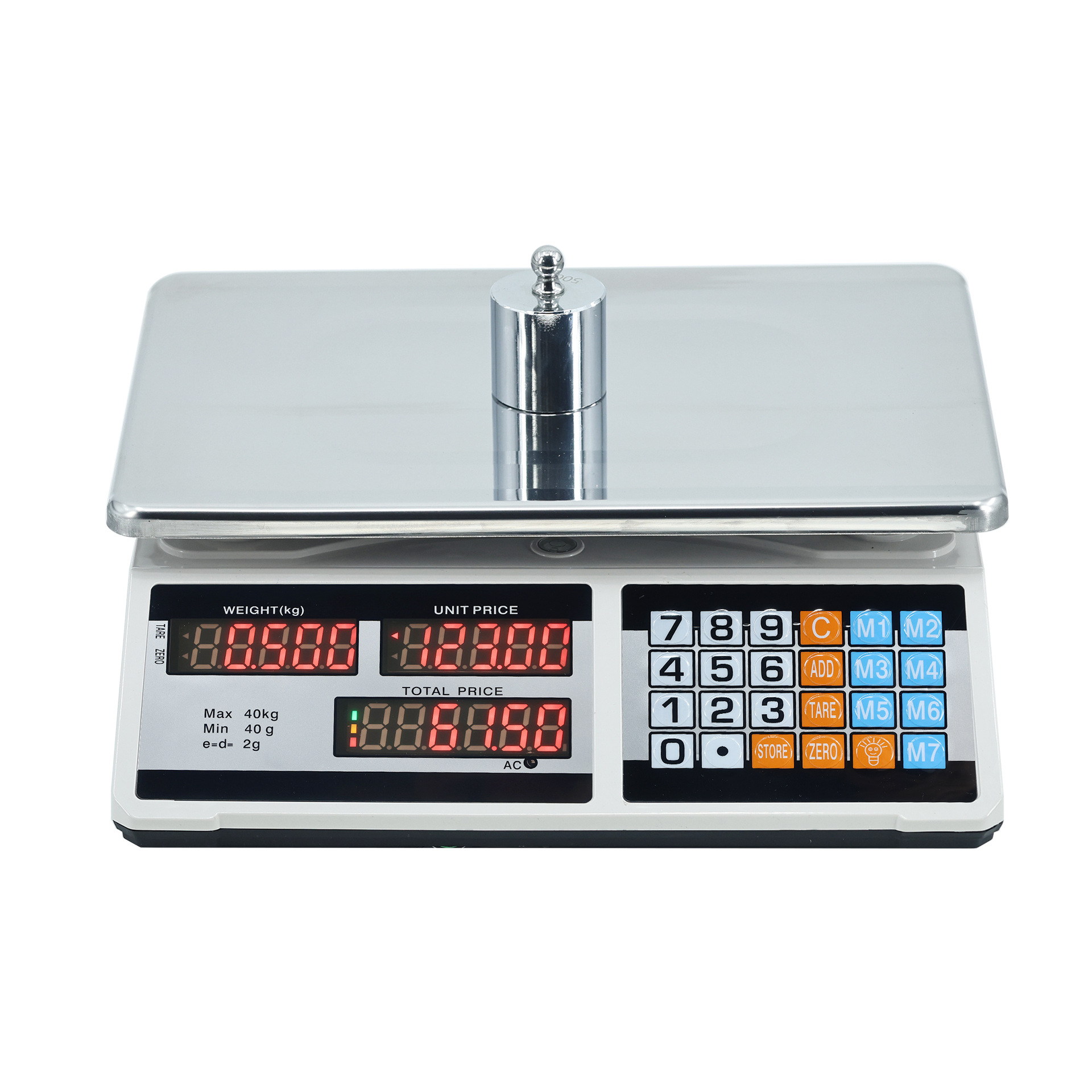 Exportaciones de comercio exterior inglés, rendimiento de alto costo, 40kg, modelos ordinarios, modelos de botones de acero, báscula electrónica de precisión, comercial image 9