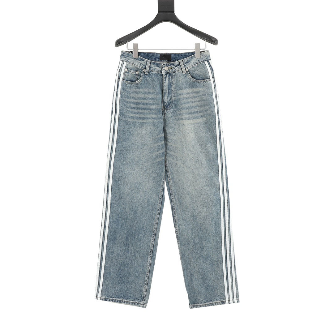 Balenciaga x adidas Jeans Large Baggy 3-Stripes Blue