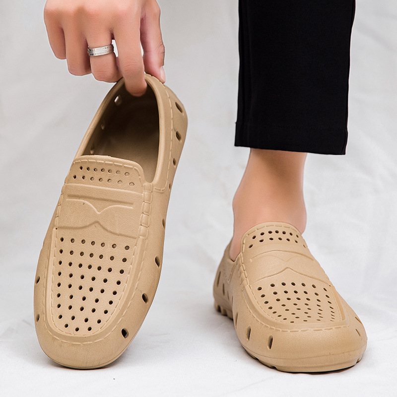 Kişi üçün yüngül EVA ayaqqabı, sürüşməyən casual loafer