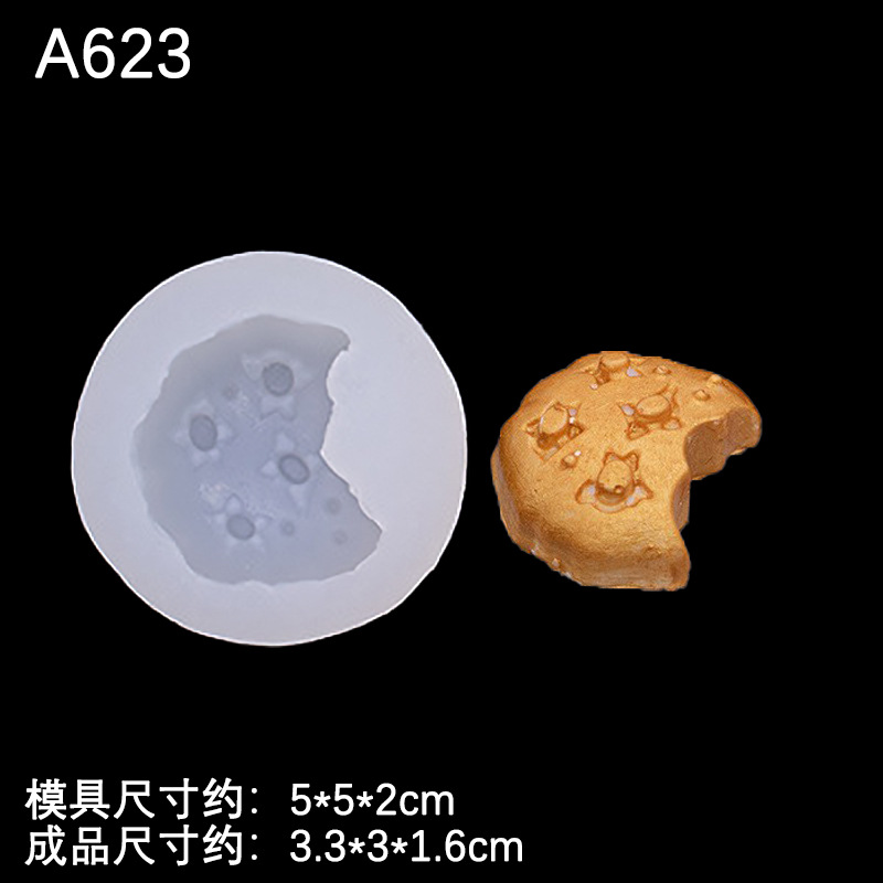 Oso galleta molde de silicona Luna tridimensional redondo semicírculo galleta pastel Decoración Accesorios