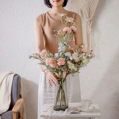 裝飾品清伊雪苞廠家仿真花假花綠植物批發婚慶INS風跨境MW83112