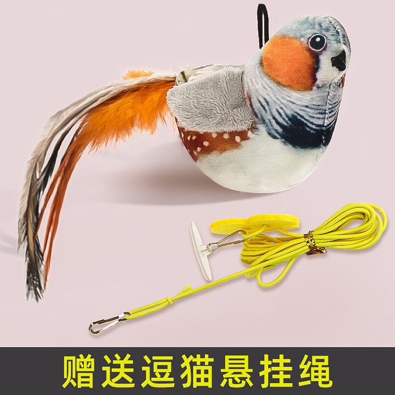 Juguetes para gatos para aliviar el aburrimiento, columpio, llamar al ratón, burlarse del palo del gato, simular el sonido del ratón, el gato consume suministros físicos