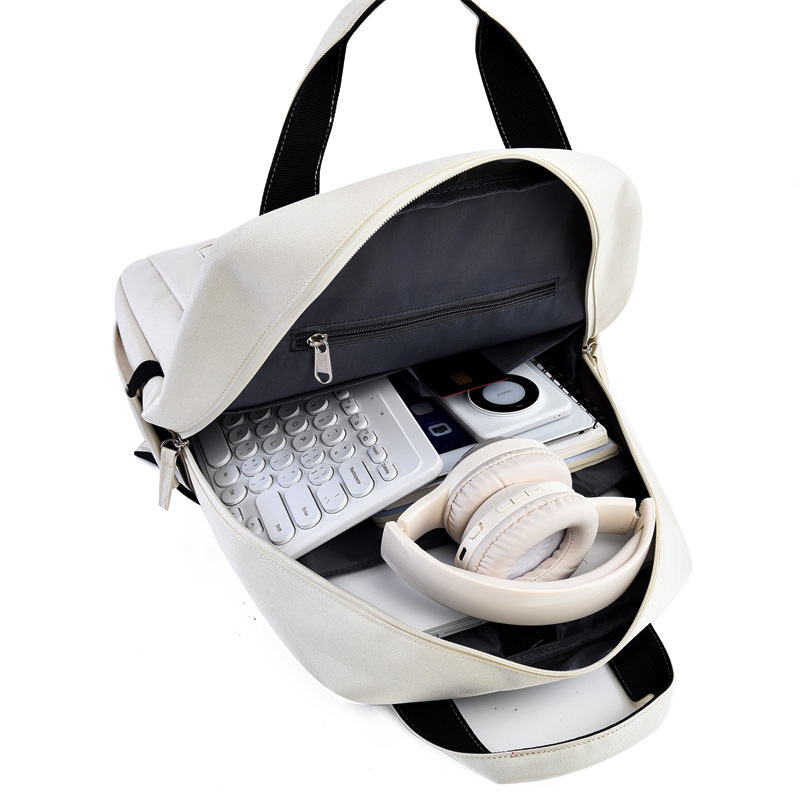 Populair nieuw model studentenrugzak, draagbare laptoptas, multifunctionele opbergruimte, effen kleur, eenvoudig ontwerp_voghion.com