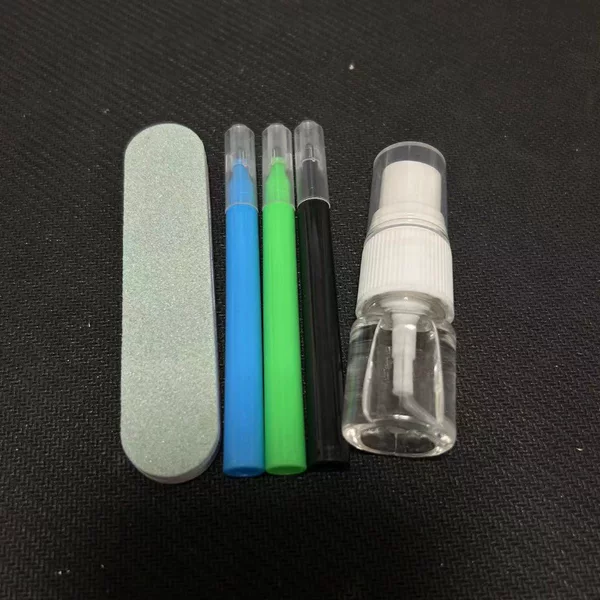 Magic three-color marker blue green black marker password mark does not drop remember clean water with polishing rod