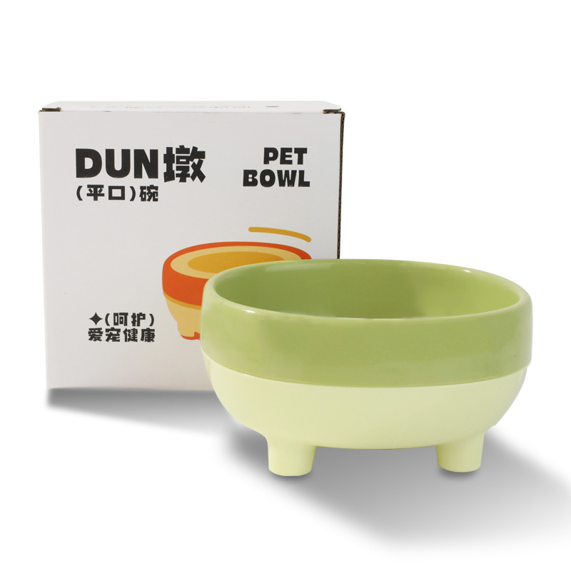 Cuenco de gato para mascotas de gran calibre, cuello, boca oblicua, cuenco de muelle lindo, cuenco de comida para gatos, utensilios de comida para mascotas, cuenco para perros, cuenco para perros