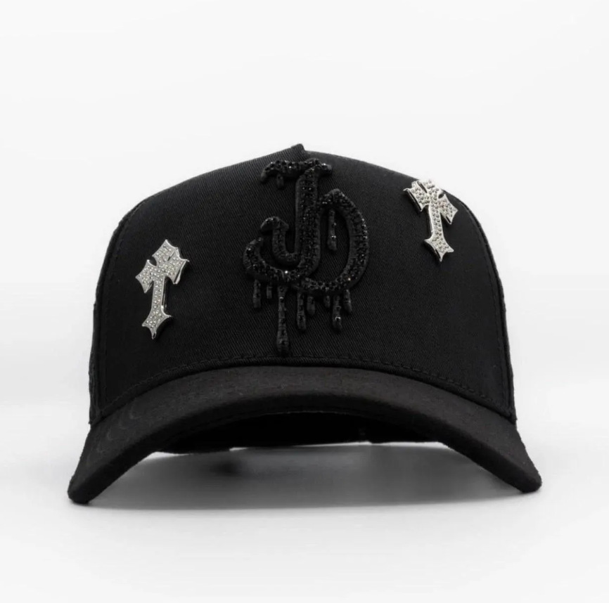 Nuevo Meike Duo Dandy bordado ajustable gorra de boca de pato borde curvo gorra de béisbol con diamantes barba tío