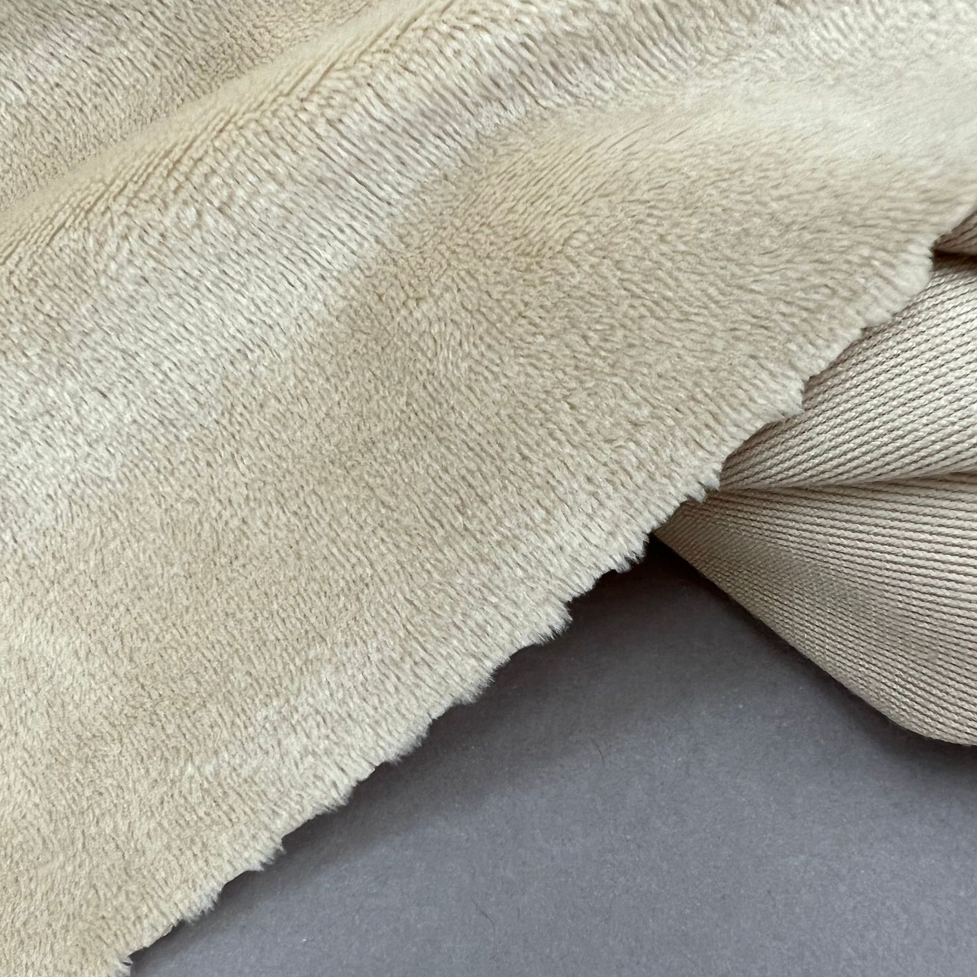 1,5 lana 330g cristal super suave spot muñeca corta felpa tela equipaje peluche juguete cristal tela súper suave