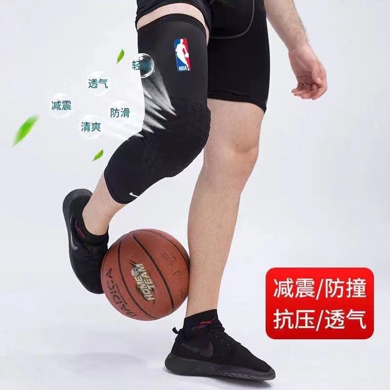 Menisci pierna protector cubierta panal rodilla pad baloncesto fútbol alto elástico transpirable pierna guardia correr ciclismo deportes equipo de protección