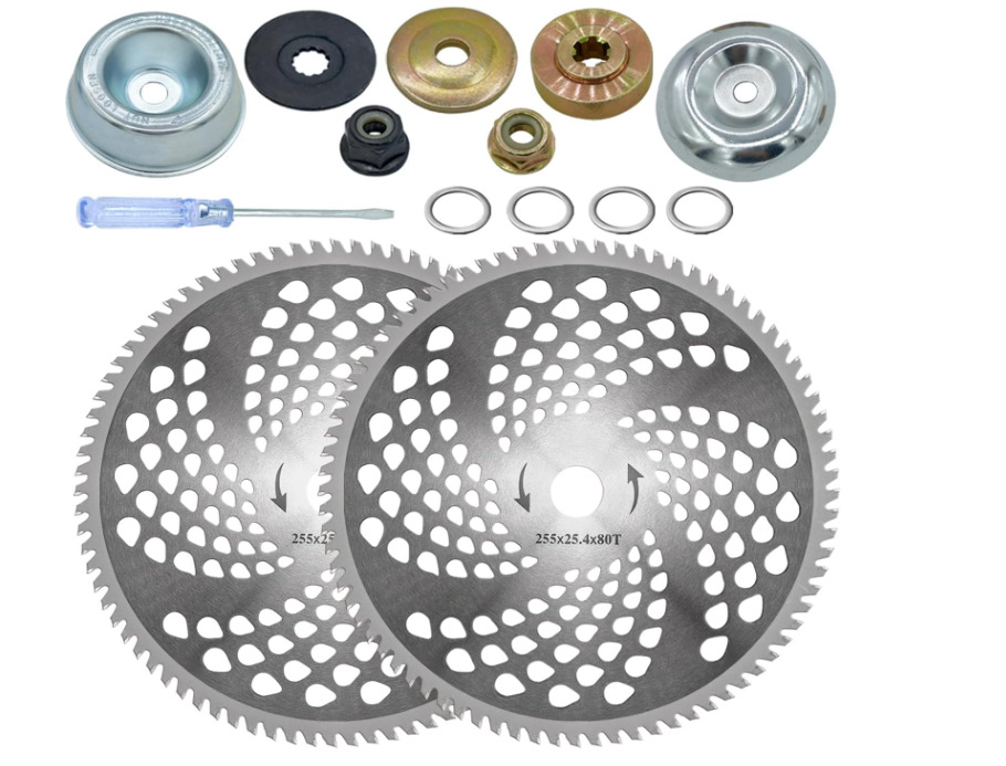 Venta directa de fábrica Placa de cadena cabeza de hierba 20 dientes cuchillo placa Cadena de 9 pulgadas hoja dentada cabeza de hierba accesorios cortacésped