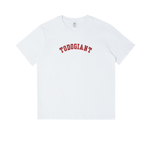 Hong Kong style casual short-sleeved men's clothing 230g heavy pure cotton letter printing men's T-shirt summer loose ins trendy