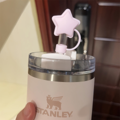 スタンレーコーラスカップアクセサリーストローカバー耐熱シリコーンスタンレーストロー防塵プラグストローキャップに適しています