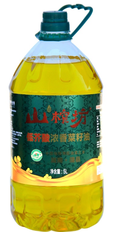 山榨坊压榨菜籽油 物理压榨 健康食用油 家庭装 5L批发11