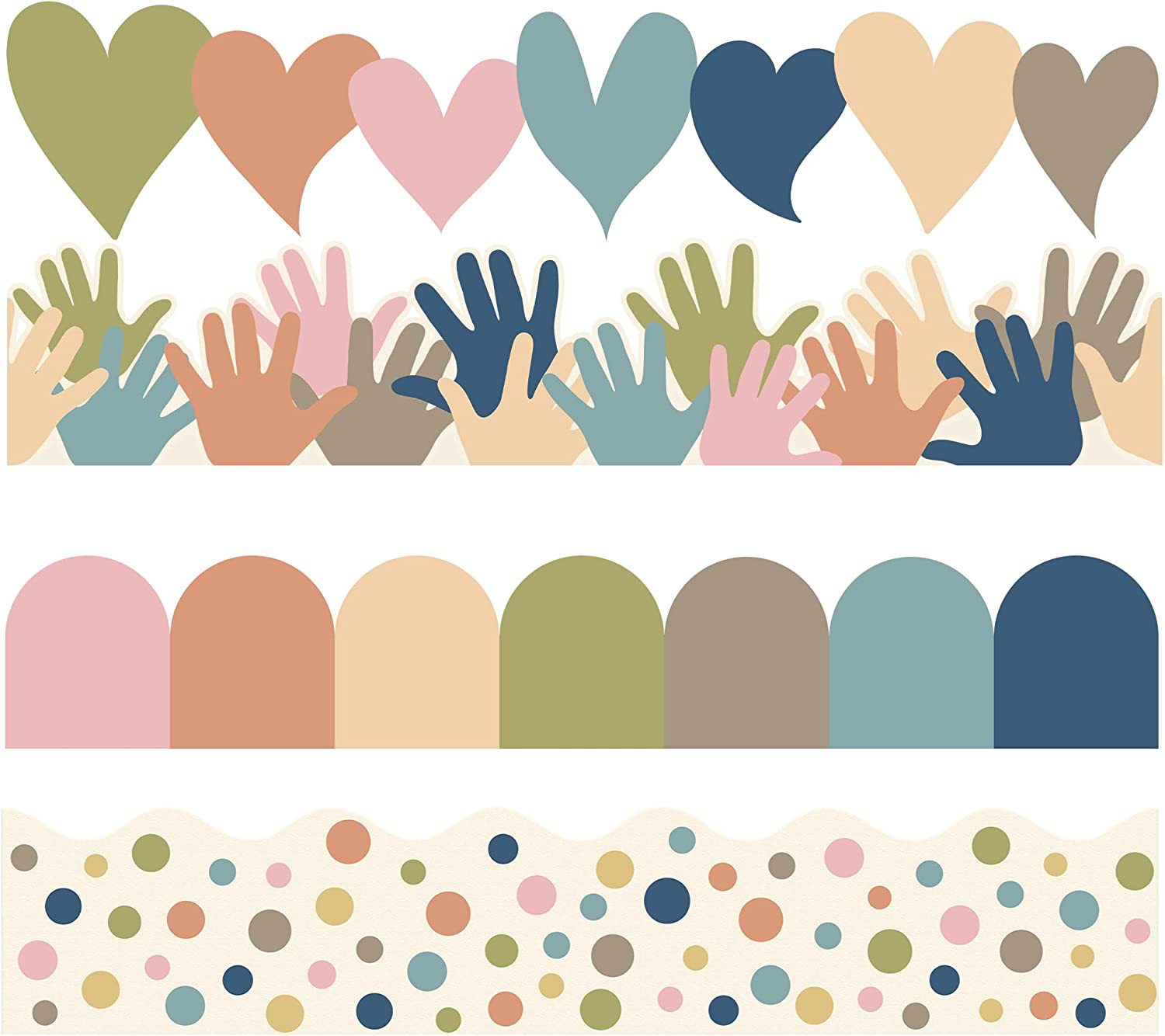 Amazon transfronterizo impermeable tablón de anuncios frontera pegatinas decorativas aula pizarra frontera pegatinas