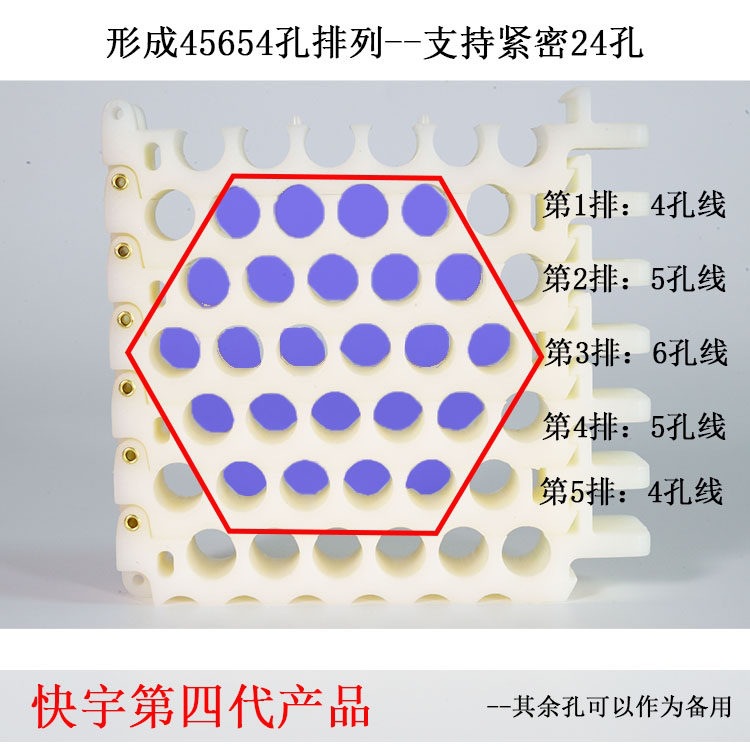 快宇交错排列孔型网线理线梳机房整理束线梳理器理线排网线梳理器