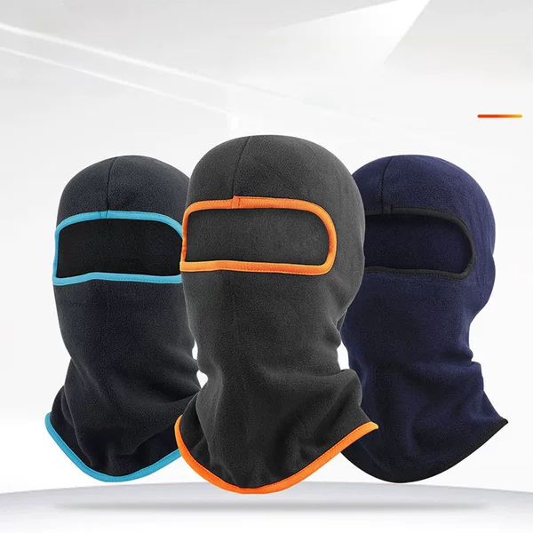Qianqianya Outdoor Cycling Polar Fleece Ski Motorcycle Warm Hood Fleece Hood Mask Face Protection Hat