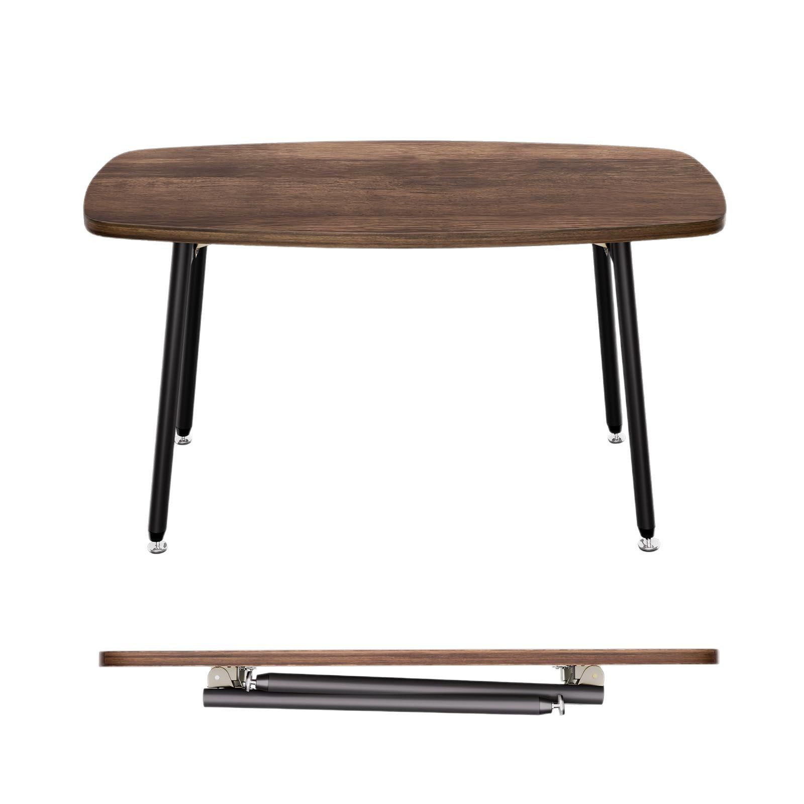 Mesa móvil de granja para espacio pequeño Mesa de café medieval rectangular