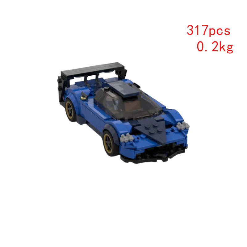 Cross-border Hot-selling In-stock Item MOC-106815 107177 Small Particle Assembly Building Block Toy Car Model Ornament_voghion.com