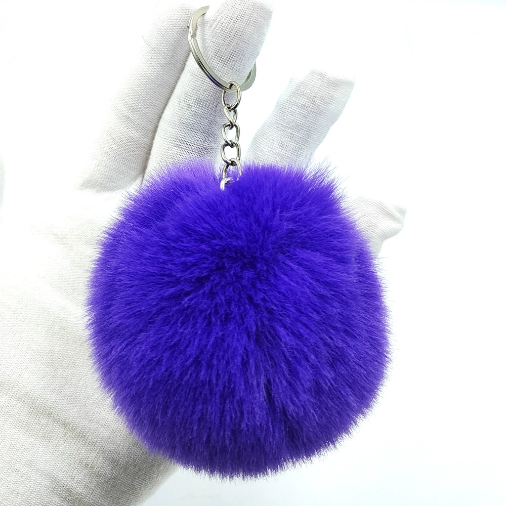 Multicoloured puffer ball, keychain with accessories, (Physicals), 8cm, DIY