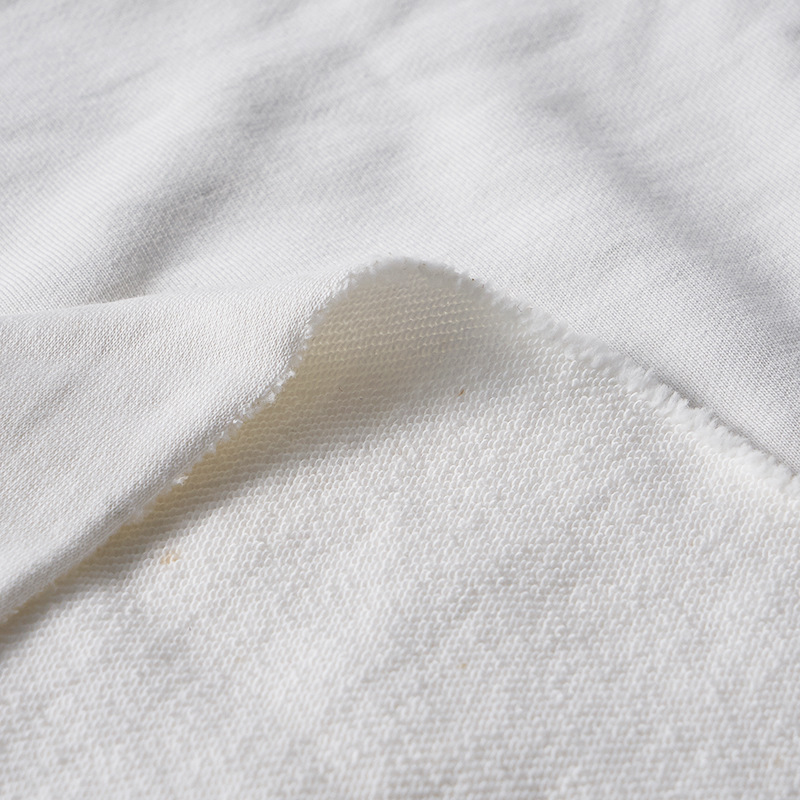 氨纶小毛圈卫衣面料全棉大卫衣面料95%兰精莫代尔+5%氨纶亲肤柔软