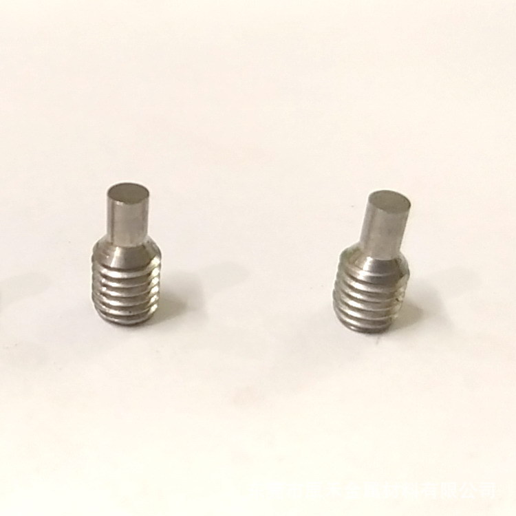 304不锈钢内六角凸端紧定螺丝DIN915圆柱端无头机米M3M4M5