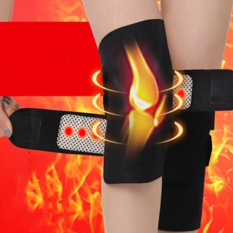 Knee pads Self heating Tourmaline motion protective clothing outdoors motion keep warm Knee pads Sports Safety